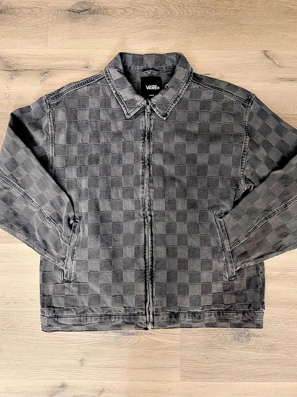 Vans Check-5 Checkerboard Denim Trucker Jacket